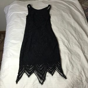 Black lace dress